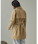 GORE-TEX ゴアテックス 防風 防水 透湿 ミドルトレンチコート / フード取り外し可
