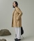 GORE-TEX ゴアテックス 防風 防水 透湿 ミドルトレンチコート / フード取り外し可