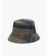 撥水 チェック バケットハット