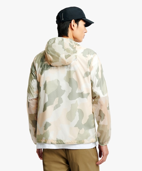 超軽量 撥水 ポケッタブル カモフラージュプリントジャケット RP