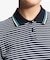 UVカット ストライプ 半袖ポロシャツ
