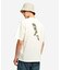 接触冷感 オーガニックコットン バックプリント半袖Tシャツ
