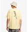 接触冷感 オーガニックコットン バックプリント半袖Tシャツ