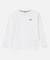 オーガニックコットン オーバーサイズ ワンポイントシリコンバッジロゴ ロングスリーブTシャツ