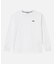 オーガニックコットン オーバーサイズ ワンポイントシリコンバッジロゴ ロングスリーブTシャツ