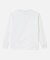 オーガニックコットン オーバーサイズ ワンポイントシリコンバッジロゴ ロングスリーブTシャツ