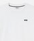 オーガニックコットン オーバーサイズ ワンポイントシリコンバッジロゴ ロングスリーブTシャツ
