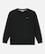 オーガニックコットン オーバーサイズ ワンポイントシリコンバッジロゴ ロングスリーブTシャツ