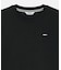 オーガニックコットン オーバーサイズ ワンポイントシリコンバッジロゴ ロングスリーブTシャツ