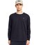 オーガニックコットン オーバーサイズ ワンポイントシリコンバッジロゴ ロングスリーブTシャツ