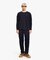 オーガニックコットン オーバーサイズ ワンポイントシリコンバッジロゴ ロングスリーブTシャツ