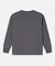 オーガニックコットン オーバーサイズ ワンポイントシリコンバッジロゴ ロングスリーブTシャツ