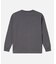 オーガニックコットン オーバーサイズ ワンポイントシリコンバッジロゴ ロングスリーブTシャツ