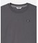 オーガニックコットン オーバーサイズ ワンポイントシリコンバッジロゴ ロングスリーブTシャツ