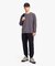 オーガニックコットン オーバーサイズ ワンポイントシリコンバッジロゴ ロングスリーブTシャツ