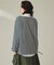 ストライプ  ボートネック ロングスリーブTシャツ