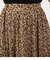 レオパード柄プリーツスカート