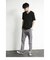 【MEN'S】ストレッチツイルカットソーテーパードチノパンツ