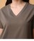 オーガニックコットンVネックワンピース
