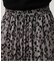 LEOPARD PLEATS FLARED SKIRT