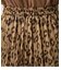 LEOPARD PLEATS FLARED SKIRT
