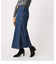 FRONT BUTTON DENIM LONG SKIRT