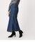 FRONT BUTTON DENIM LONG SKIRT