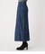 FRONT BUTTON DENIM LONG SKIRT