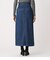 FRONT BUTTON DENIM LONG SKIRT
