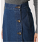 FRONT BUTTON DENIM LONG SKIRT