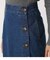 FRONT BUTTON DENIM LONG SKIRT