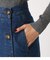 FRONT BUTTON DENIM LONG SKIRT