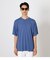 MESSAGE HENLEY NECK TEE
