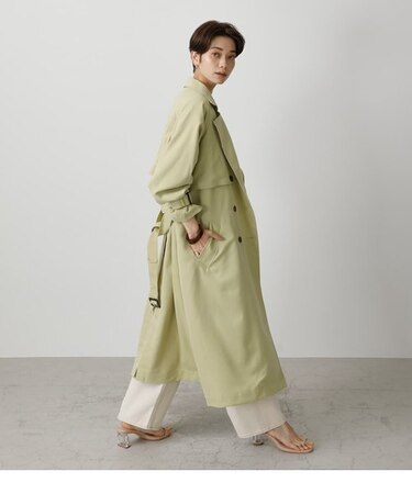 SINGLE FLAP TRENCH COAT