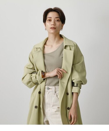 SINGLE FLAP TRENCH COAT