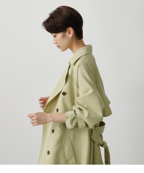 SINGLE FLAP TRENCH COAT