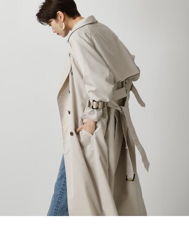 SINGLE FLAP TRENCH COAT