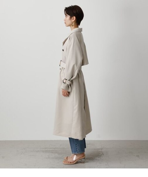 SINGLE FLAP TRENCH COAT