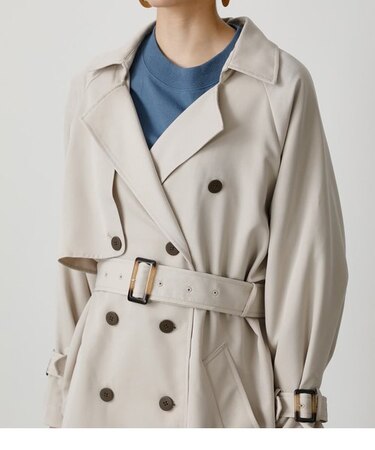 SINGLE FLAP TRENCH COAT