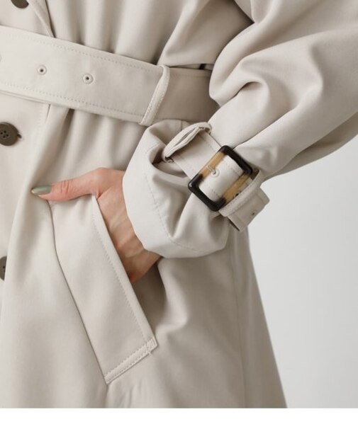 SINGLE FLAP TRENCH COAT