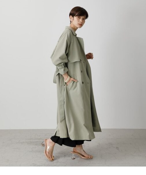 SINGLE FLAP TRENCH COAT