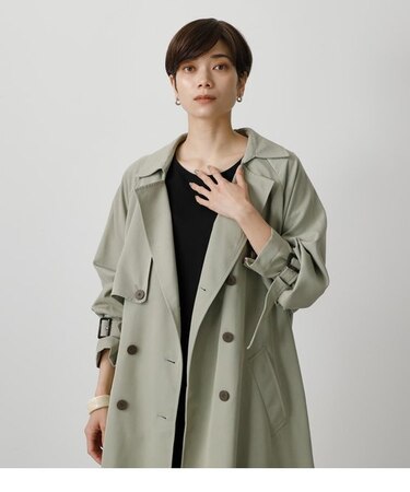 SINGLE FLAP TRENCH COAT