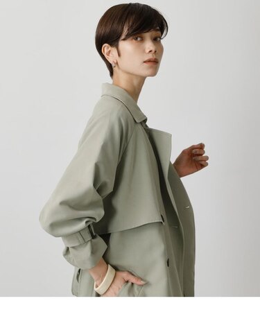 SINGLE FLAP TRENCH COAT