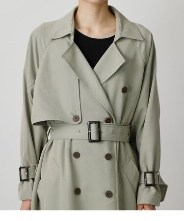 SINGLE FLAP TRENCH COAT