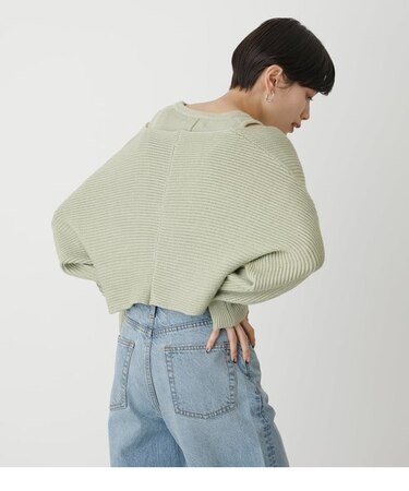 FRONT TWIST KNIT TOPS