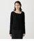 ASYMMETRY NECK L／S KNIT TOPS