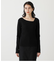 ASYMMETRY NECK L／S KNIT TOPS