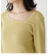 ASYMMETRY NECK L／S KNIT TOPS