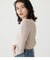 ASYMMETRY NECK L／S KNIT TOPS