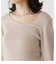 ASYMMETRY NECK L／S KNIT TOPS